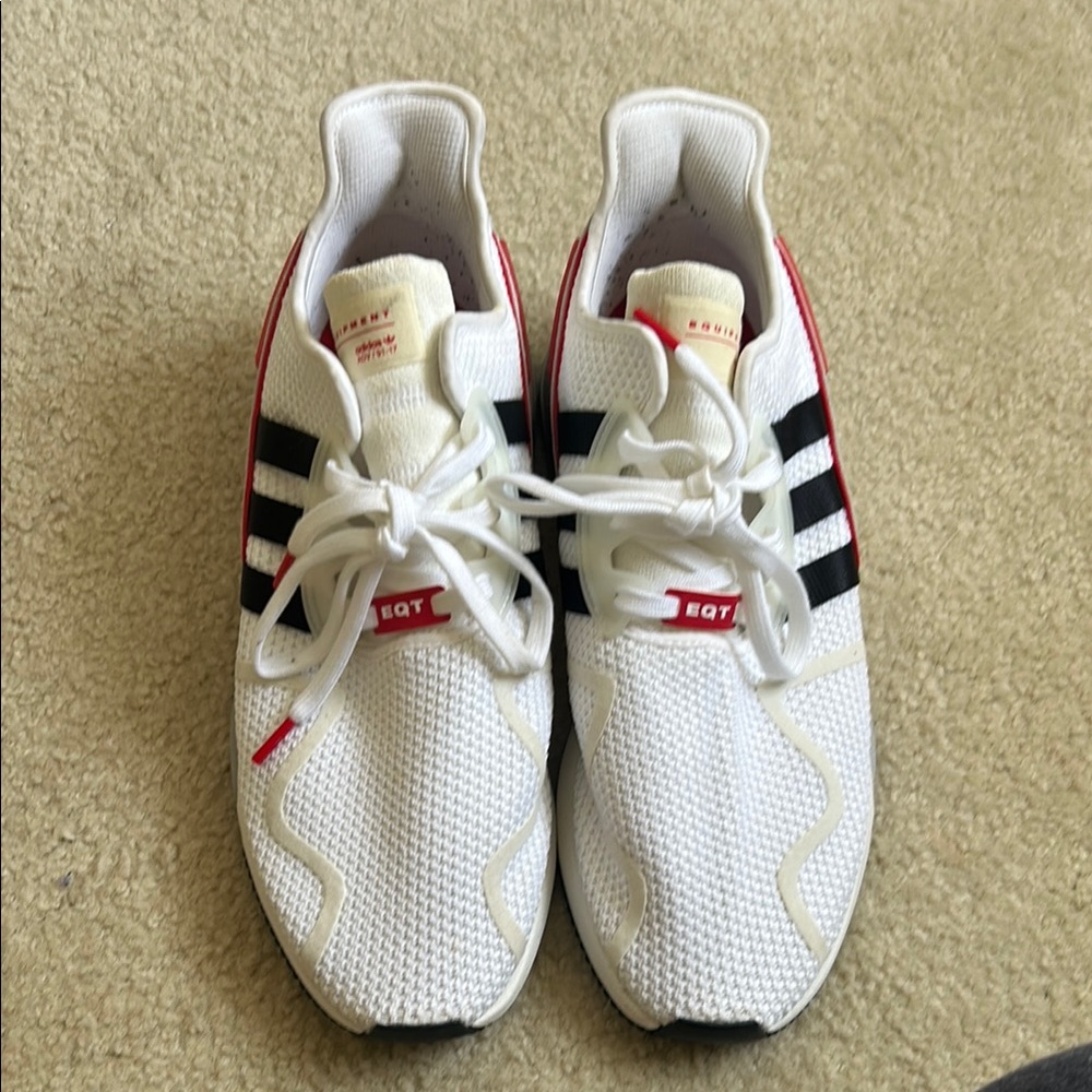 Adidas mens White and Black Sneakers